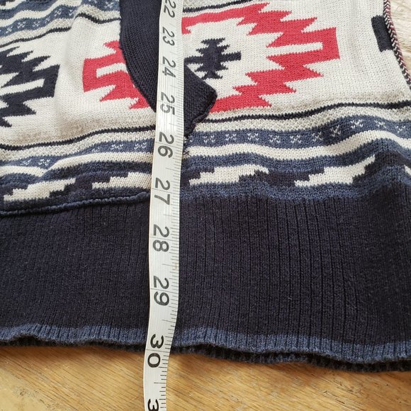 American Eagle Outfitters Men's Southwestern Hooded Sweater, Size: L - Picture 13 of 16